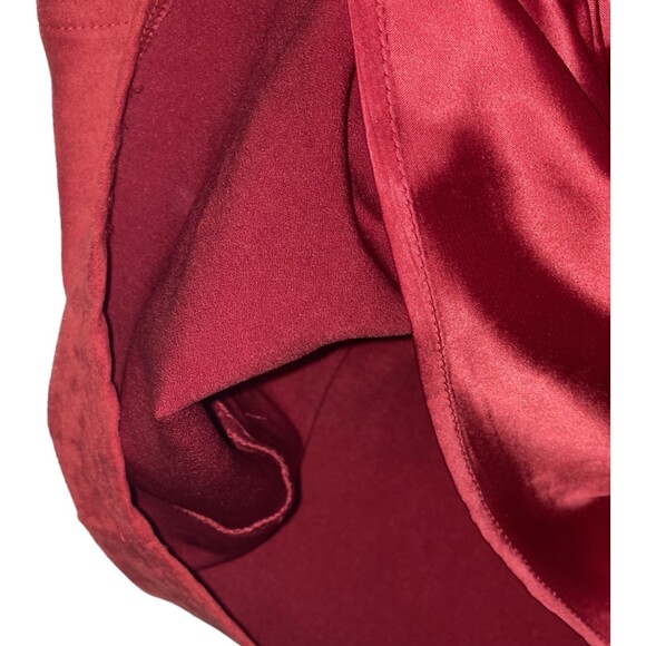 Sadie & Sage | NWT Red Vegan Suede Dress | Small - Picture 7 of 9
